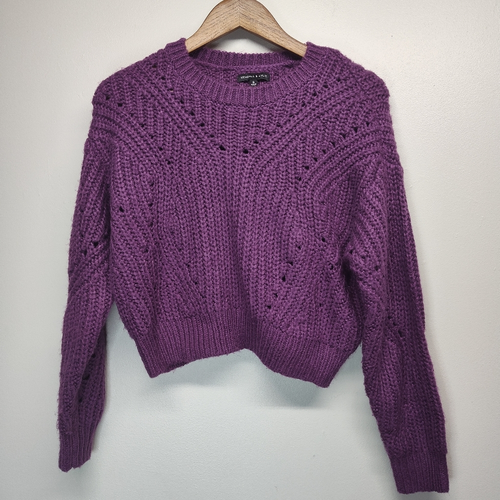A New Day Purple Knit Crewneck Sweater